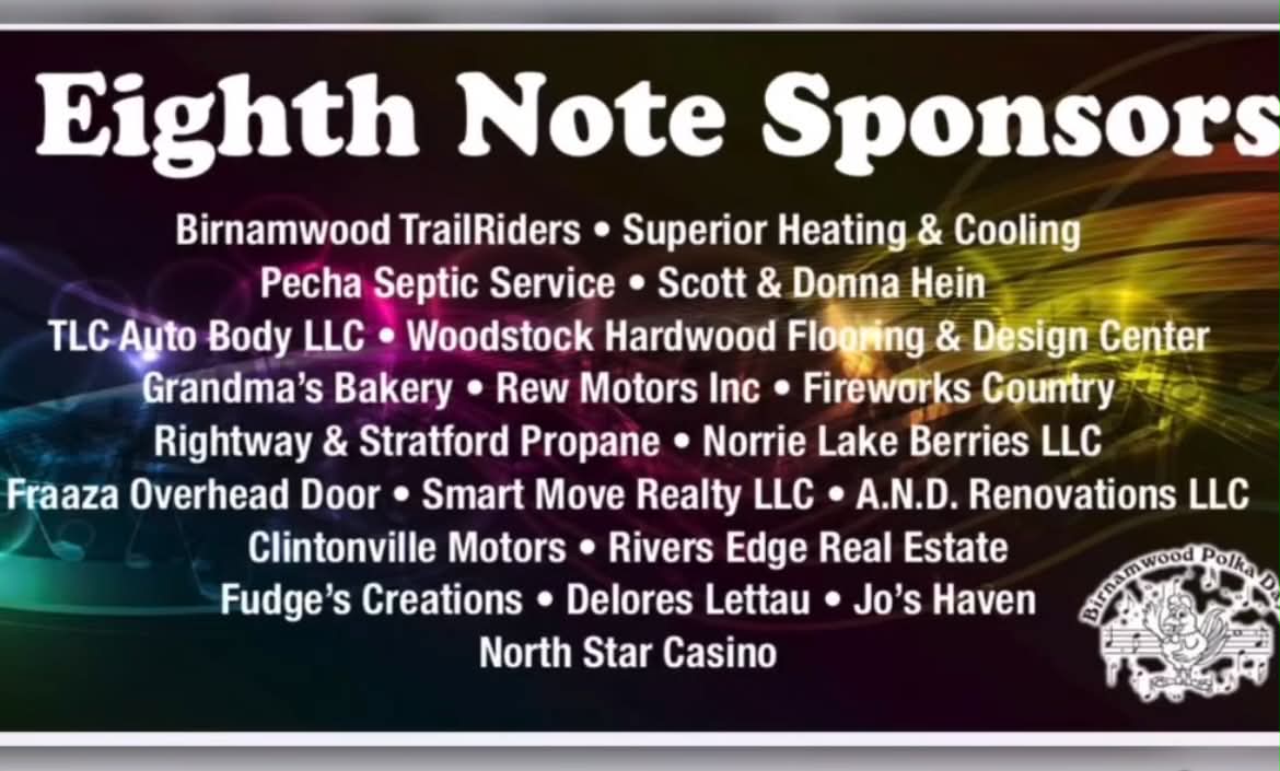 Eighth Note Sponsors